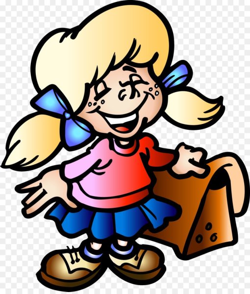 Веселая ученица