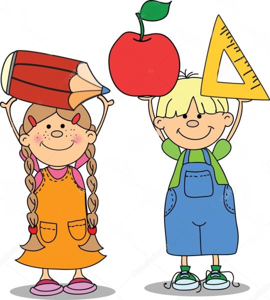 Векторные изображения школа забавные