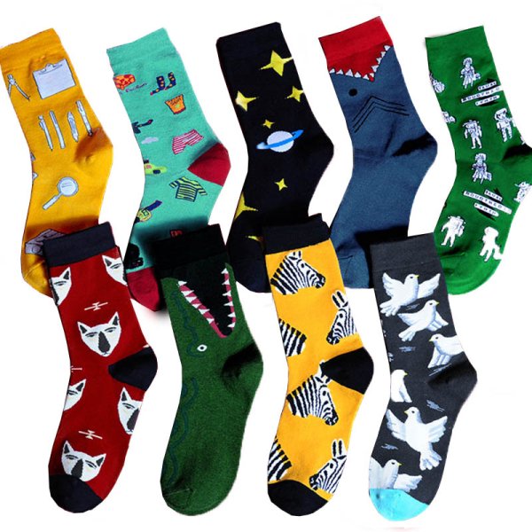 Носки с принтом акулы