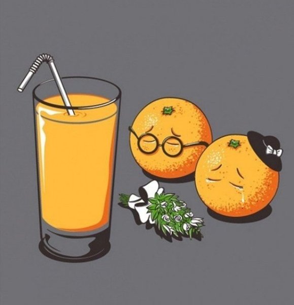 Прикольные рисунки еды