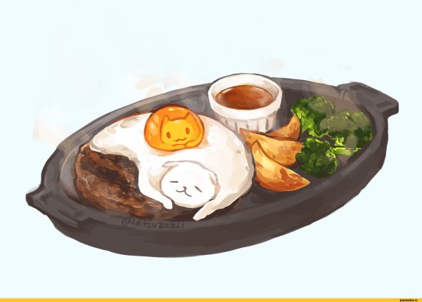 Тарелка с едой арт