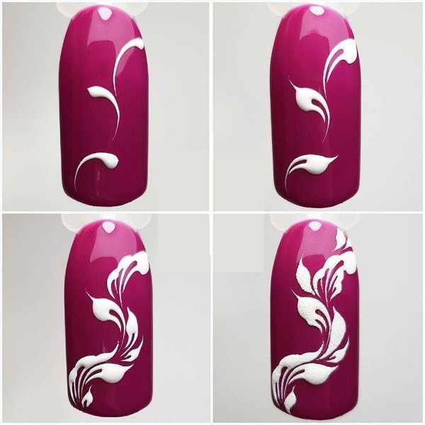 Идеи рисунков на ногтях пошагово