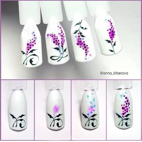 Флористика на ногтях для начинающих