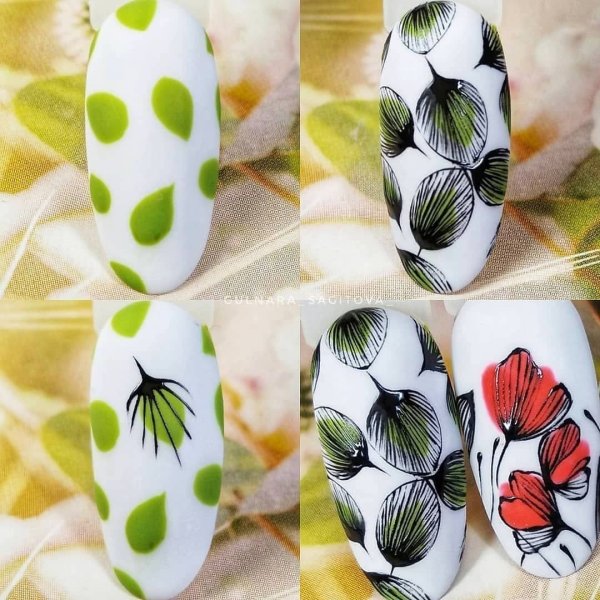 Рисунки наьногтях пошагово