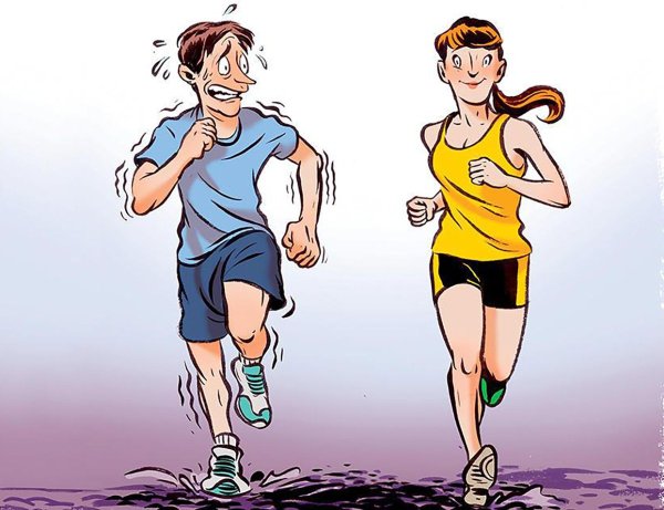 Бег мультяшный