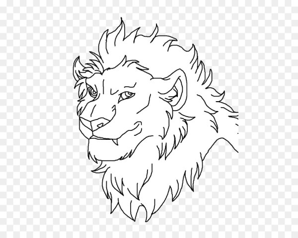 Лев рисунок