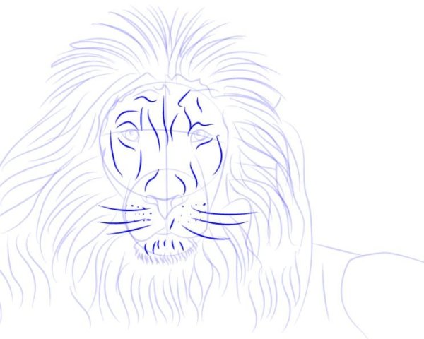 Король Лев Симба для срисовки