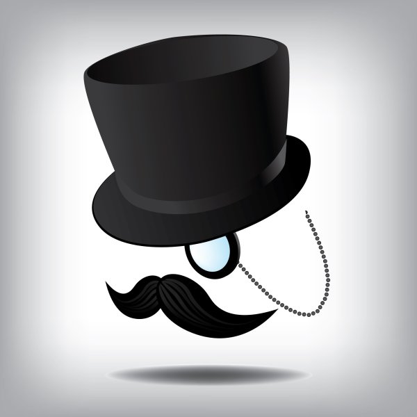 Усы монокль котелок