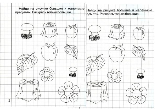 Задания по математике для дошкольников 3 лет