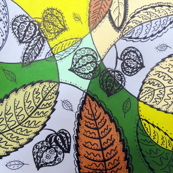 Стилизованные листья