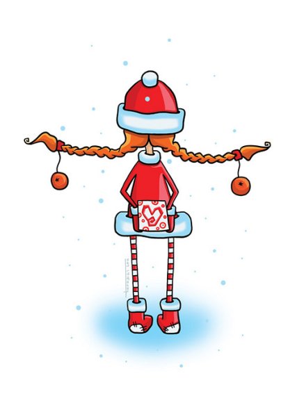 Смешная снегурка