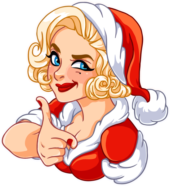 Снегурочка наклейка