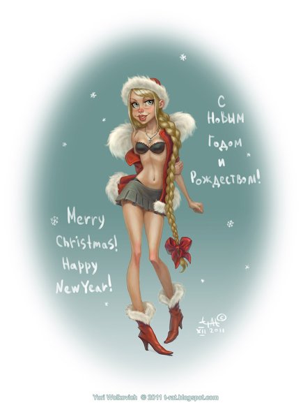 Смешные рисунки Снегурочки