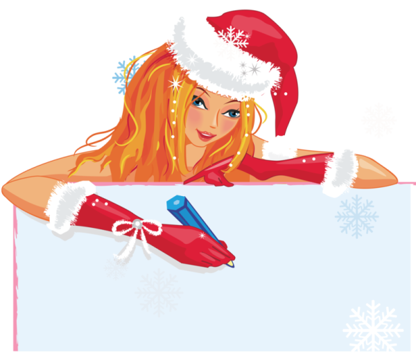 Векторная Снегурочка