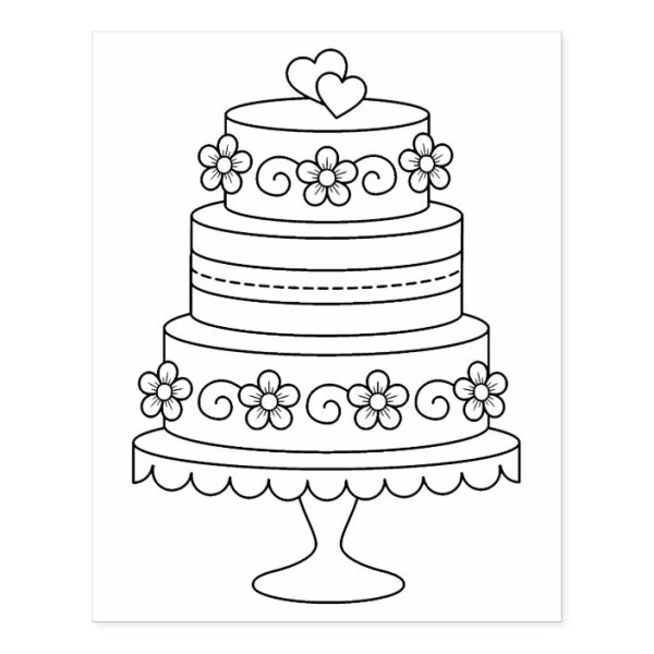 Раскраска торт