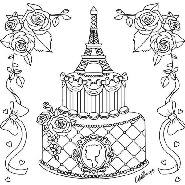 Торт рисунок