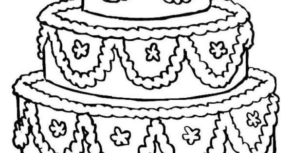 Раскраска торт для мальчиков