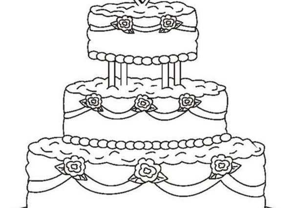 Раскраска торт