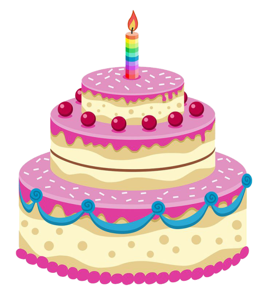 Раскраска для девочек торт