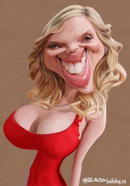 Страшная женщина карикатура