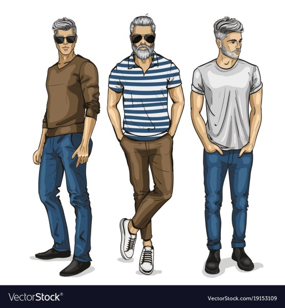 Мужчина в джинсах рисунок