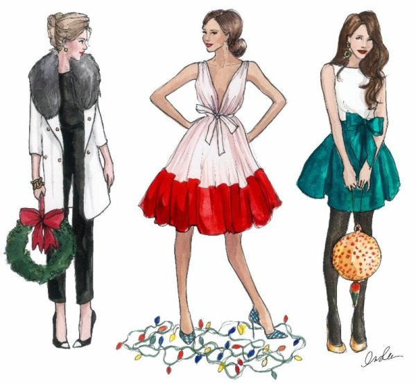 Нарисовать романтический стиль одежды