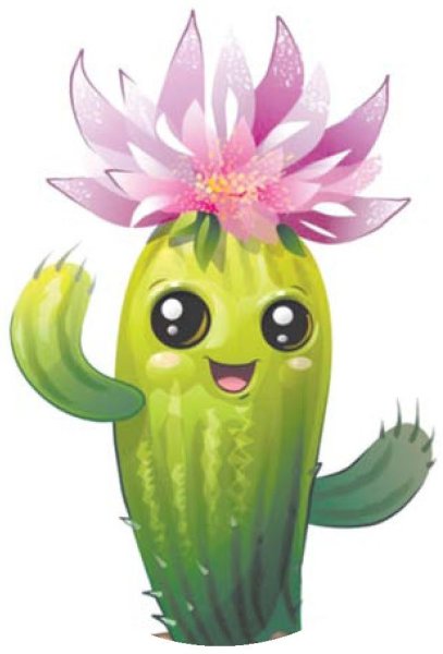 Кактусы мультяшные