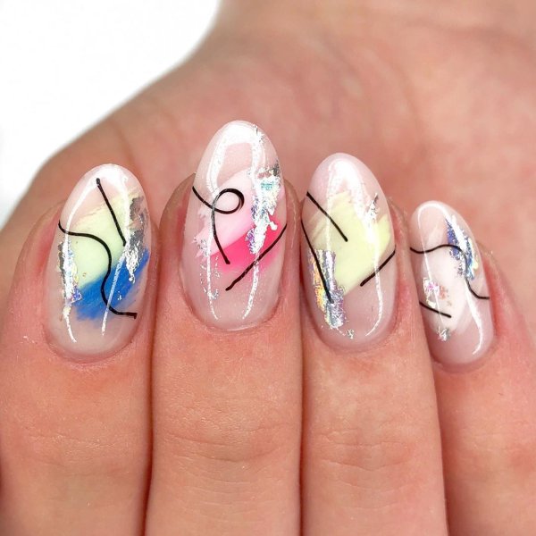 Маникюр абстракция