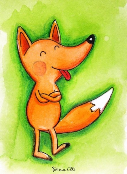 Лисенок иллюстрация