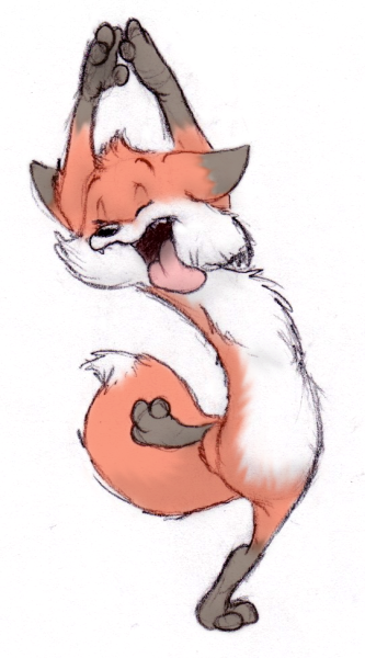 Лисица рисунок
