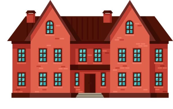 Дом нарисованный в пэинт