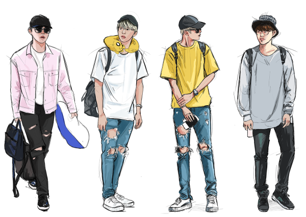 Одежда для рисования мужчин