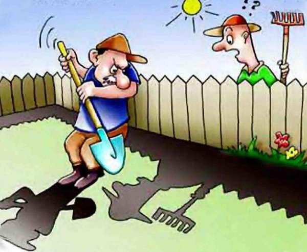 Карикатура дача