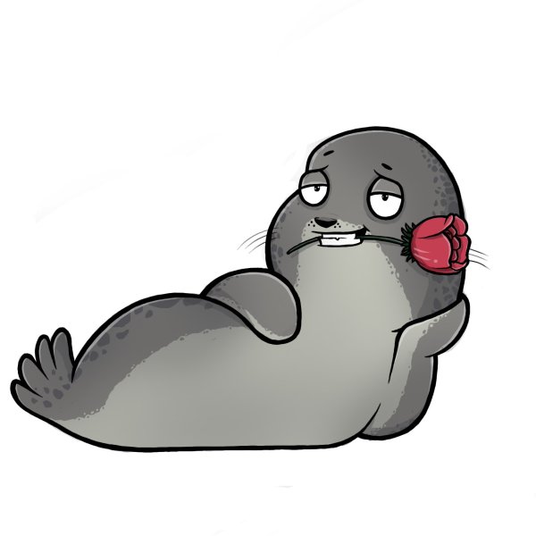 Тюлень мультяшный