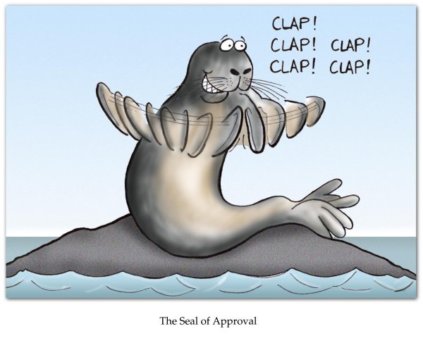 Тюлень хлопает