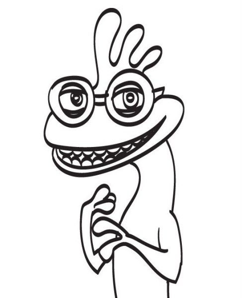 Смешная ящерица рисунок