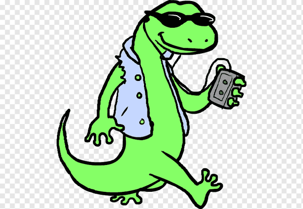 Мультяшный ящер