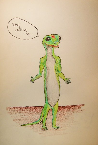 Смешная ящерица рисунок