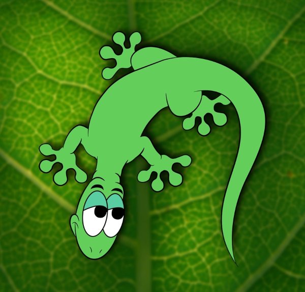 Геккон мультяшный