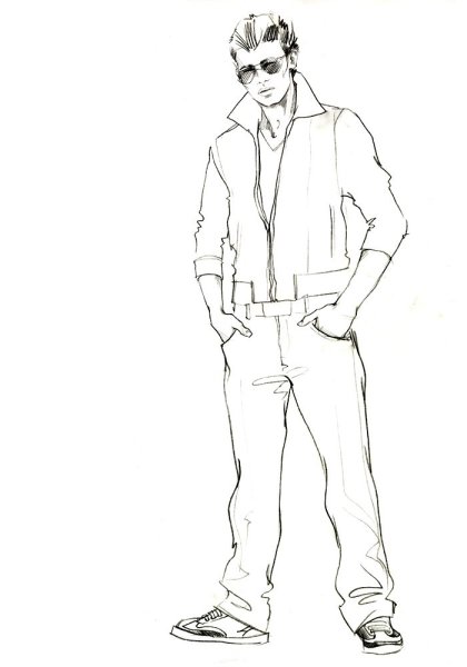 Раскраска мужчина