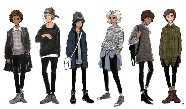 Мужская одежда для персонажа