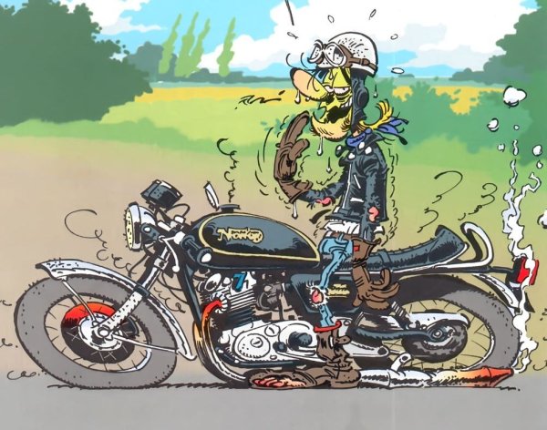 Комиксы мотоцикл