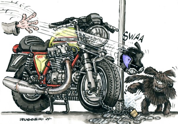 Байкер карикатура