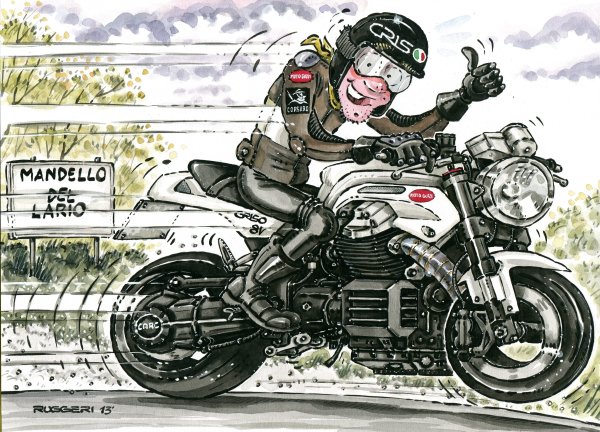 Байкер карикатура