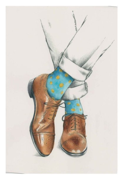 Туфли акварель