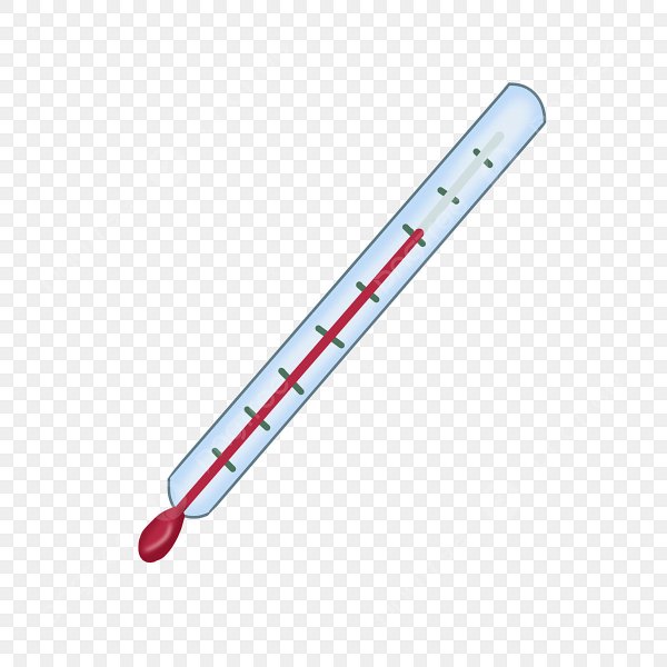 Ртутный медицинский градусник вектор