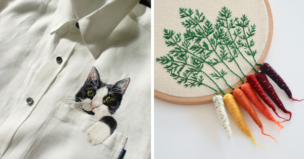 Вышивка гладью схемы