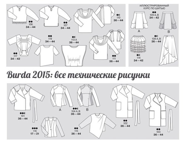 Бурда 2/2015 парад моделей
