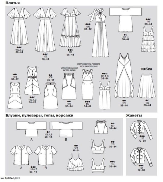Парад моделей Бурда 6/2016