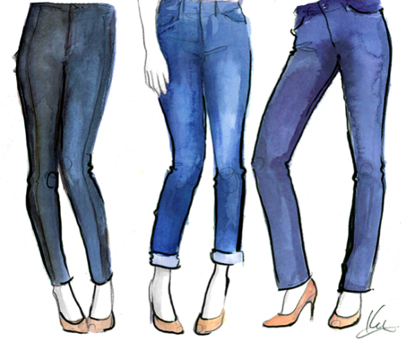 Рисунок джинс
